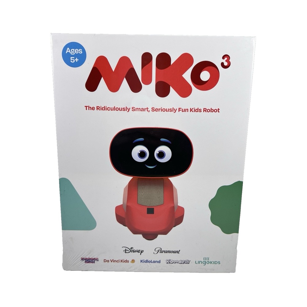 Miko 3 AI-Powered Smart Robot for Kids STEAM Learning Pixie Red New Sealed